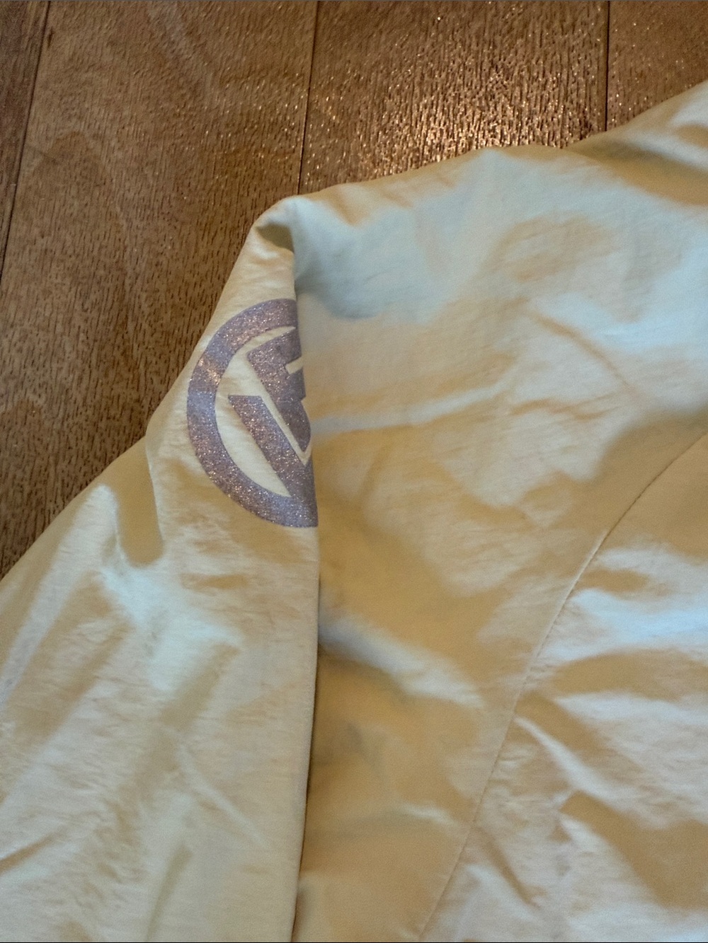 RARR Beige Anorak Pullover Jacket with White Sleeve Accent Sz. M - Picture 6 of 14